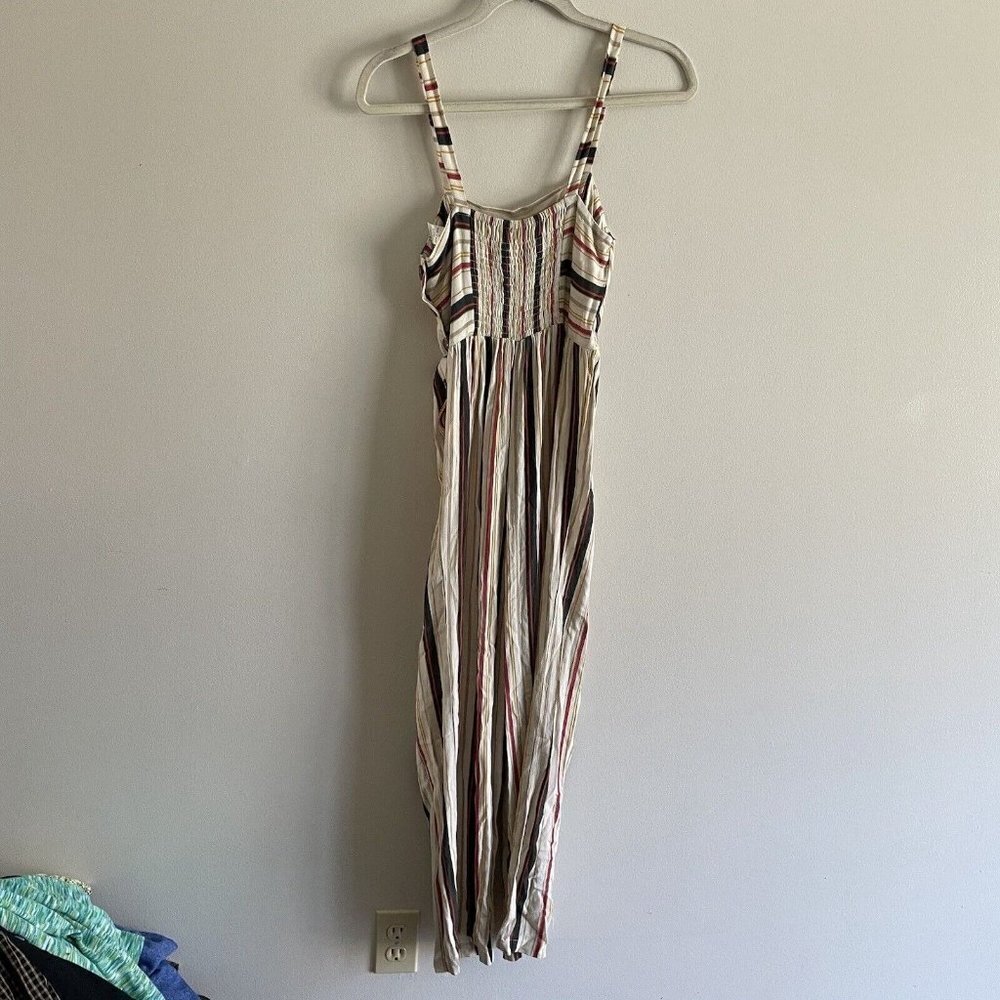 Tilly’s Mimi Chica Women SZ S Off White Striped Strappy Sleeveless Jumpsuit NWT - Picture 10 of 10